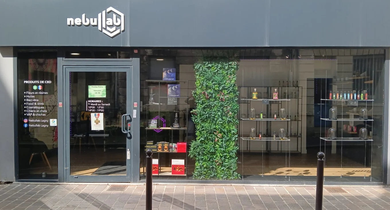 Devanture de la boutique Nebullab à Lagny-sur-Marne